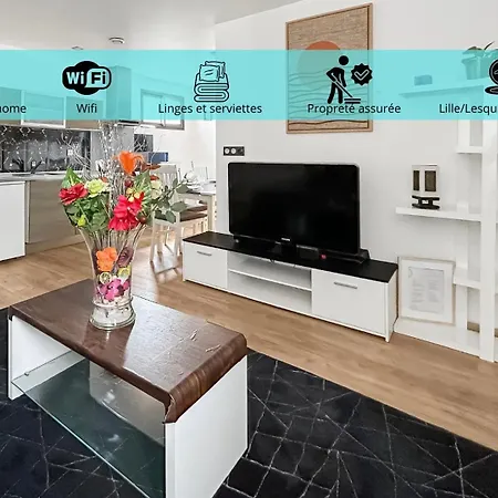 Appartement 2 Chambres - Wifi Fibre - Parking Facile - 4 Voyageurs *